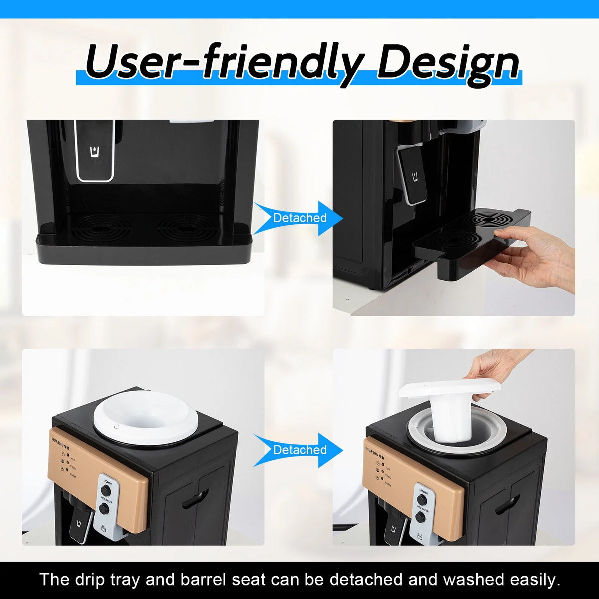 550W Electric Hot & Cold Water Cooler Dispenser I7501