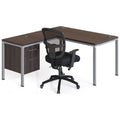L-Desk with Return & Pedestal B679007