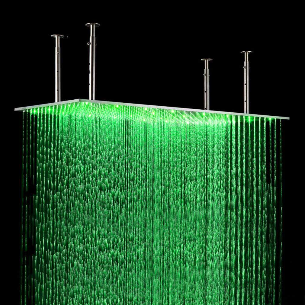 Rainfall LED Shower Set Double-Function Valve Brass Handheld Shower Oil Rubbed Bronze P2653