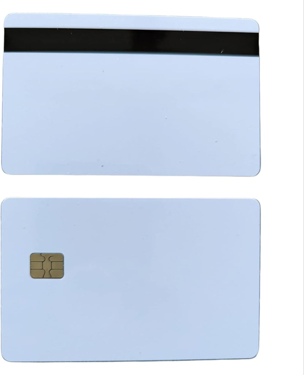 10 Pack Blank White EMV Chip Cards with Magnetic Stripe X645969