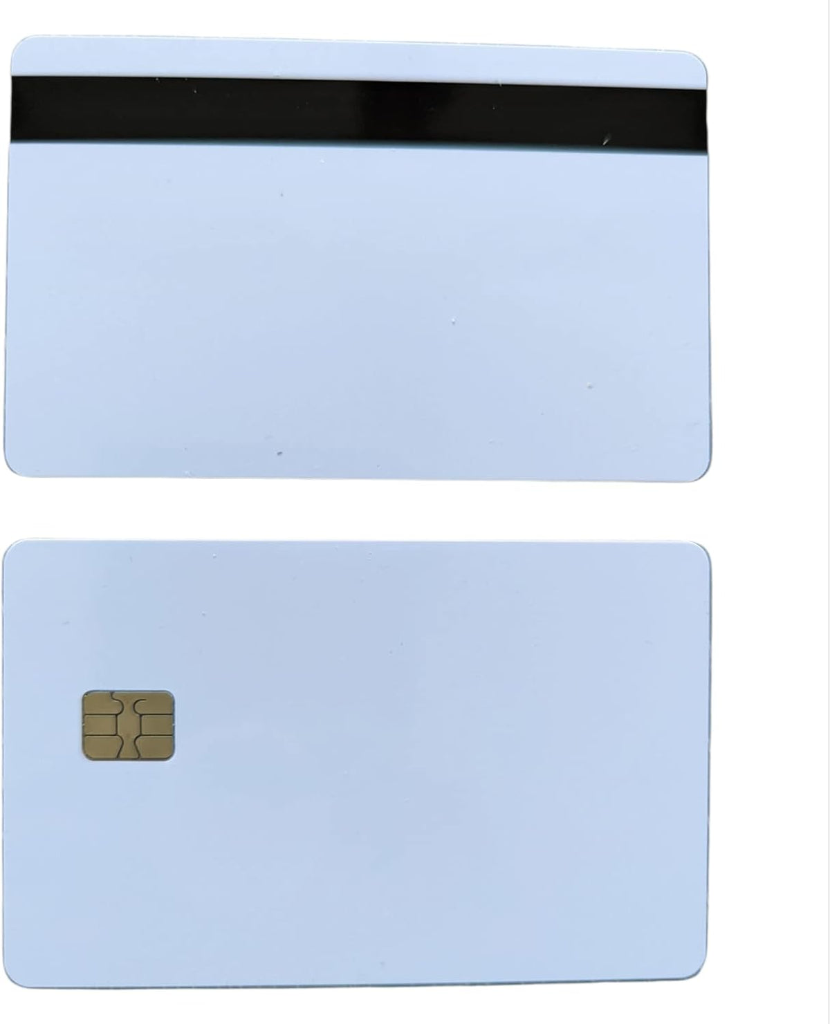 10 Pack Blank White EMV Chip Cards with Magnetic Stripe X645969