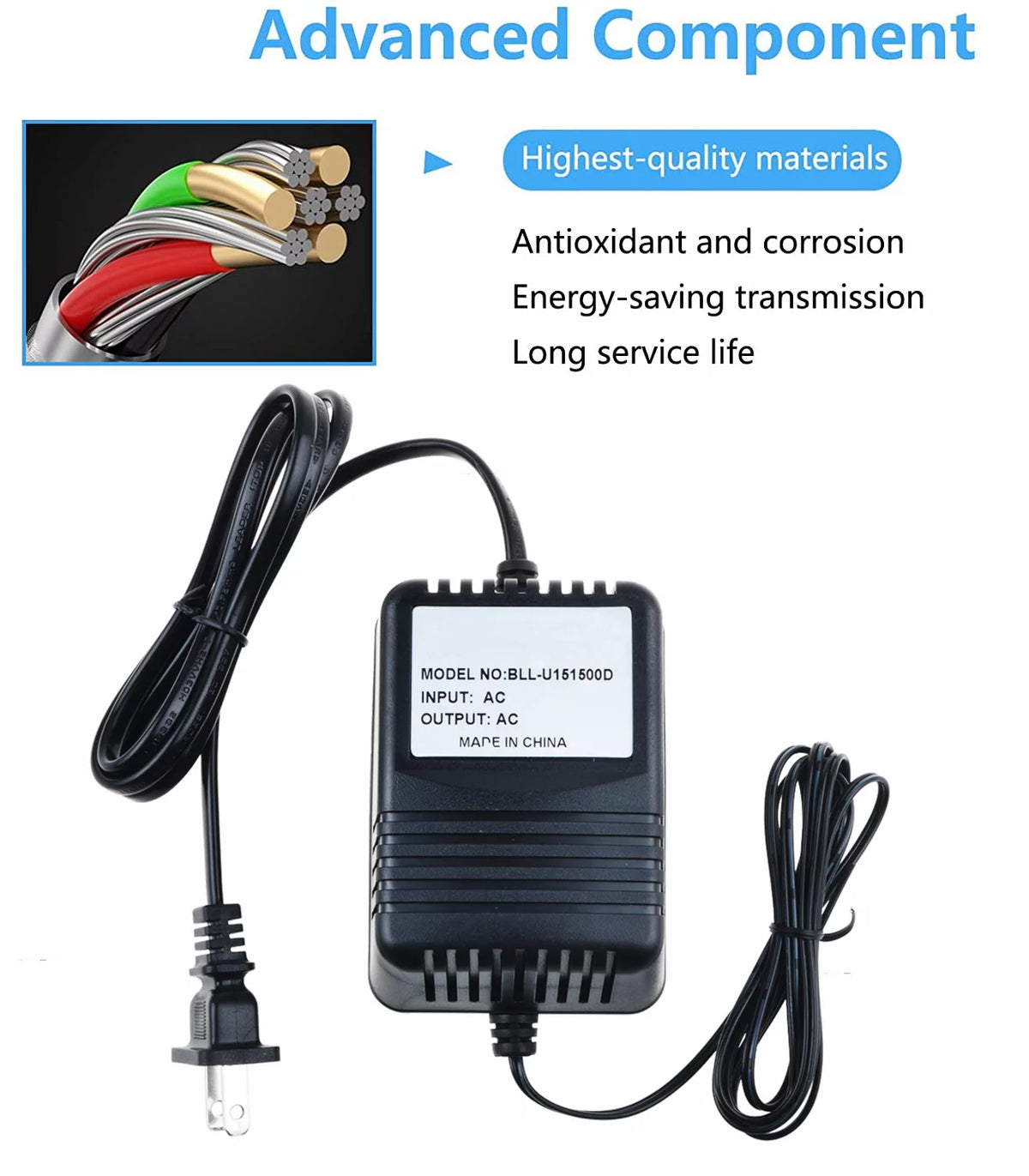 Compatible AC/AC Adapter Power Supply Charger T516
