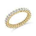 14K Yellow Gold Princess Cut Diamond Eternity Band Ring U4264