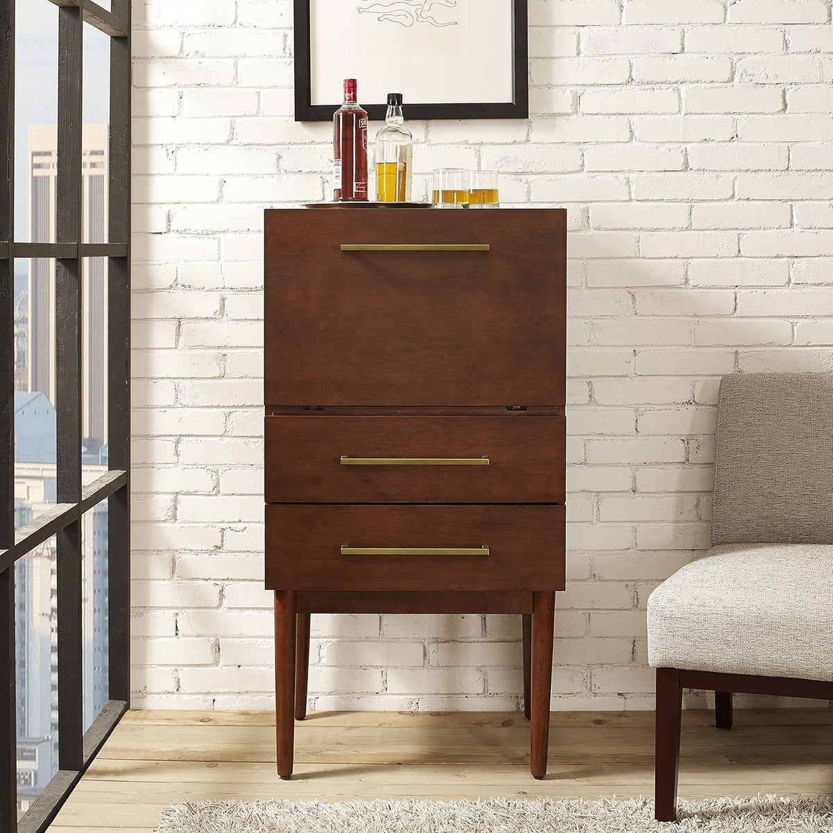 Vintage Mahogany Spirit Cabinet Z22487