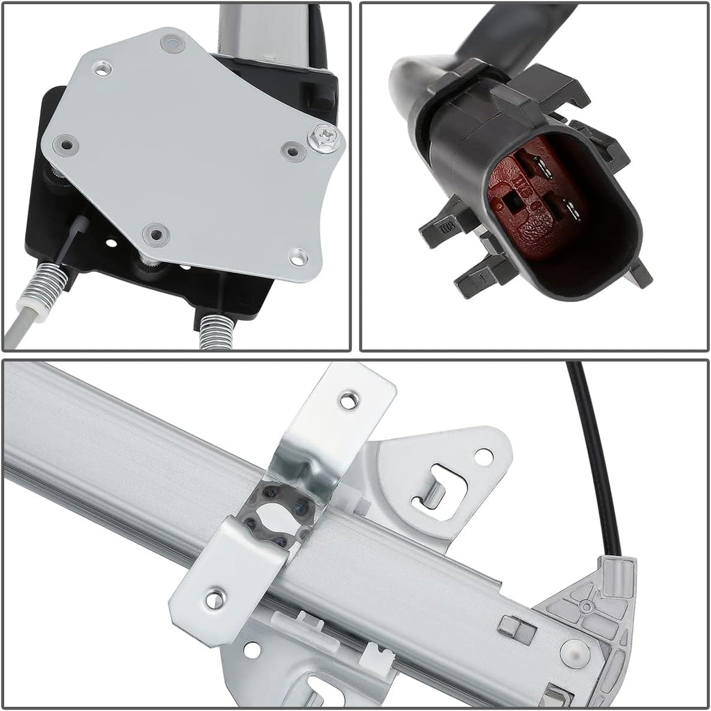 Front Power Window Regulator with Motor Assembly, Driver Left Side Pack of 2 T632