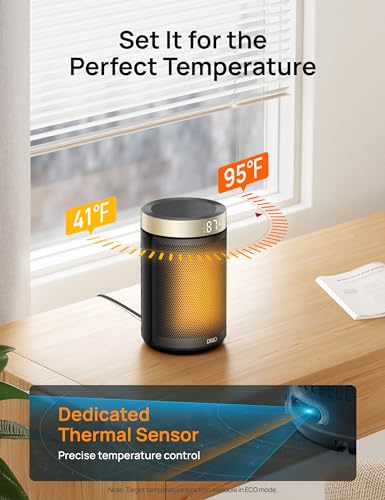 Portable Electric Space Heater with Thermostat and Remote M63263
