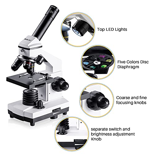 100X-2000X Compound Microscope with Slides D207685