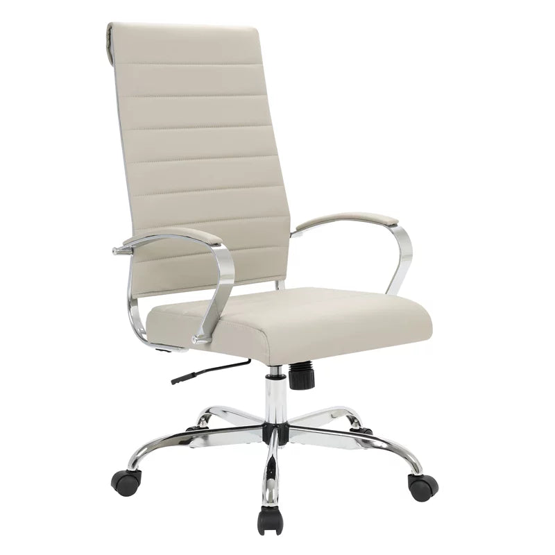 Tan Leather Office Chair H526973