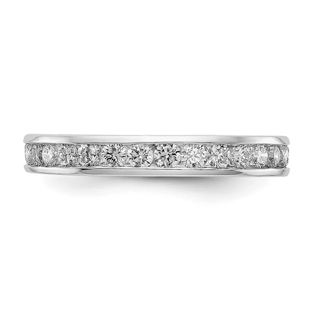 14k White Gold Lab Grown Diamond Channel Set Eternity Band P90640