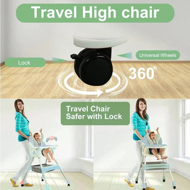 4-in-1 Baby High Chair Green C840