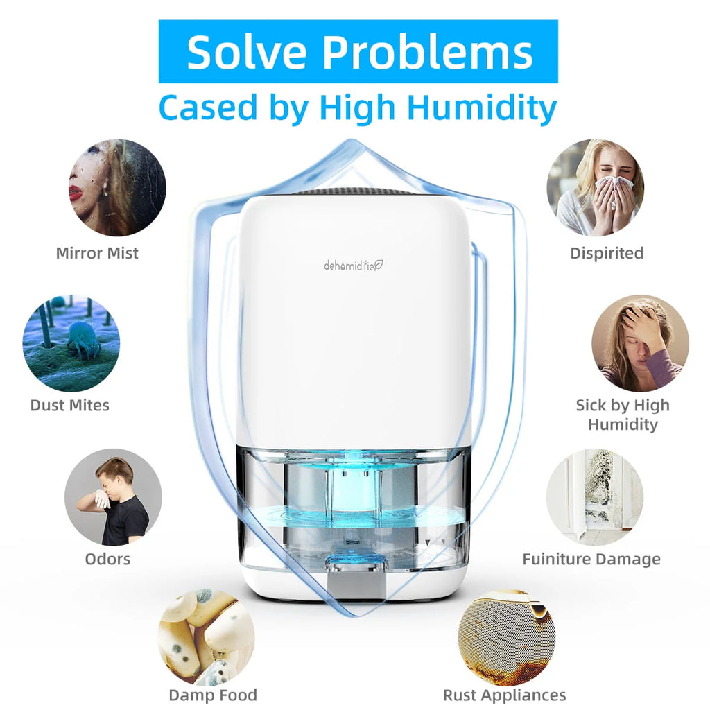 Portable Ultra Quiet Dehumidifier 1000ML T69117