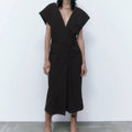 Pinstripe Midi Dress W10257