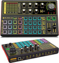 Professional Audio Mixer Sound Card with DJ Mixer Effects, Voice Changer and LED Light, Pack of 2 W2051