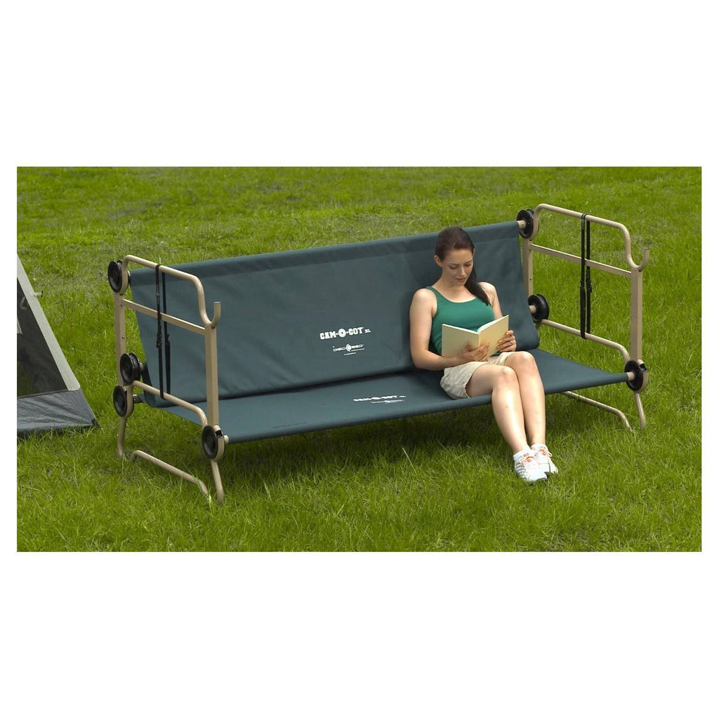 CamOBunk Large with 2 Organizers Cabinets - Green - Camping I800722