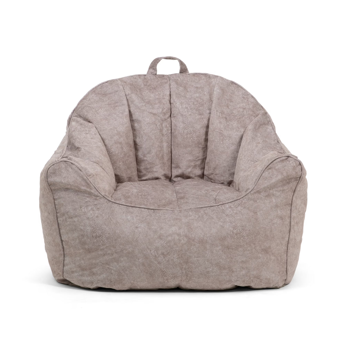 Gray Hyde Faux Polyester Blend Bean Bag Chair D31842