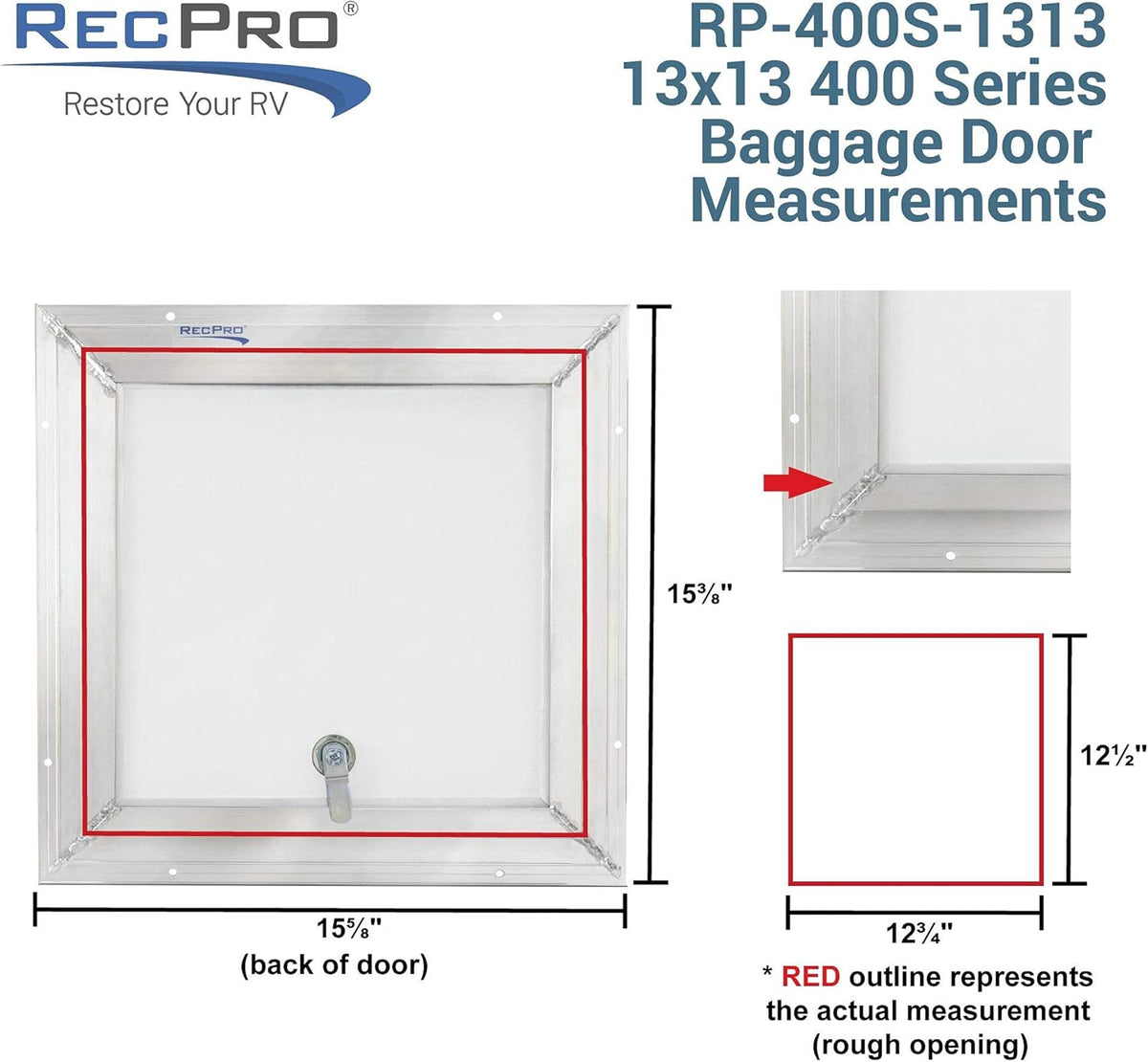 Square RV Baggage Door J217