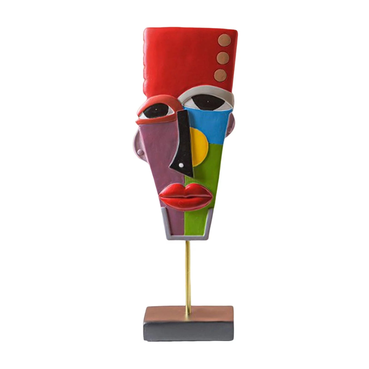 Modern Abstract Human Face Statue A63718