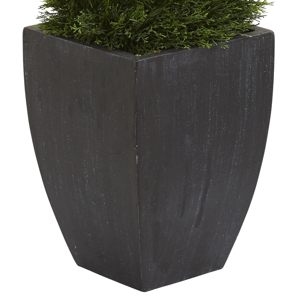 Black Wash Artificial Topiary Tree in Planter B538467