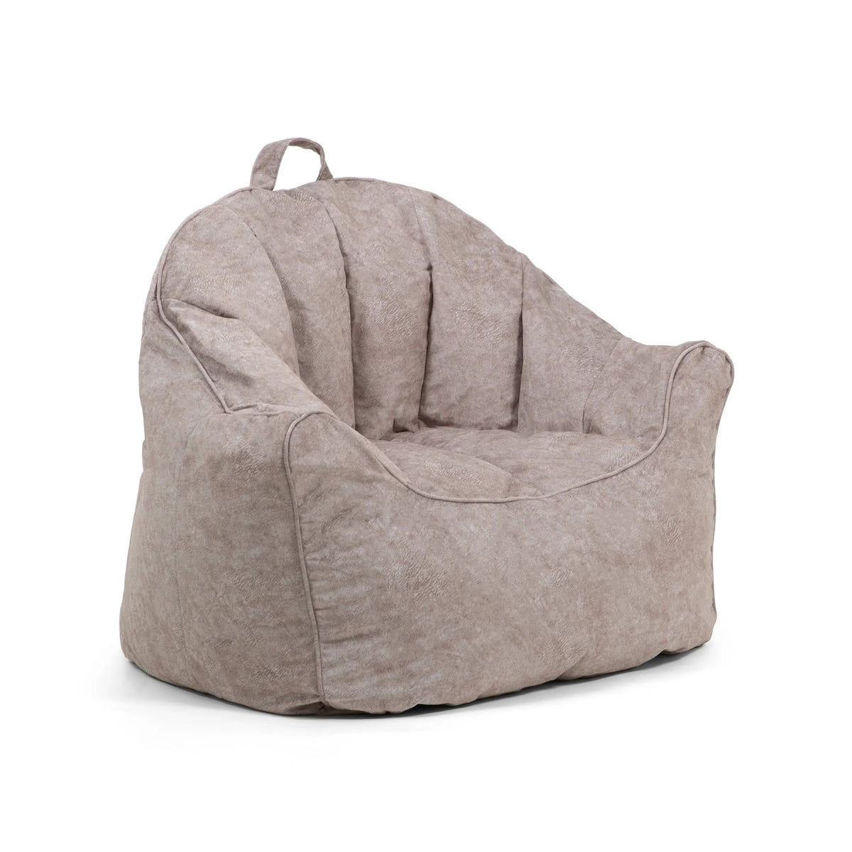 Gray Hyde Faux Polyester Blend Bean Bag Chair D31842