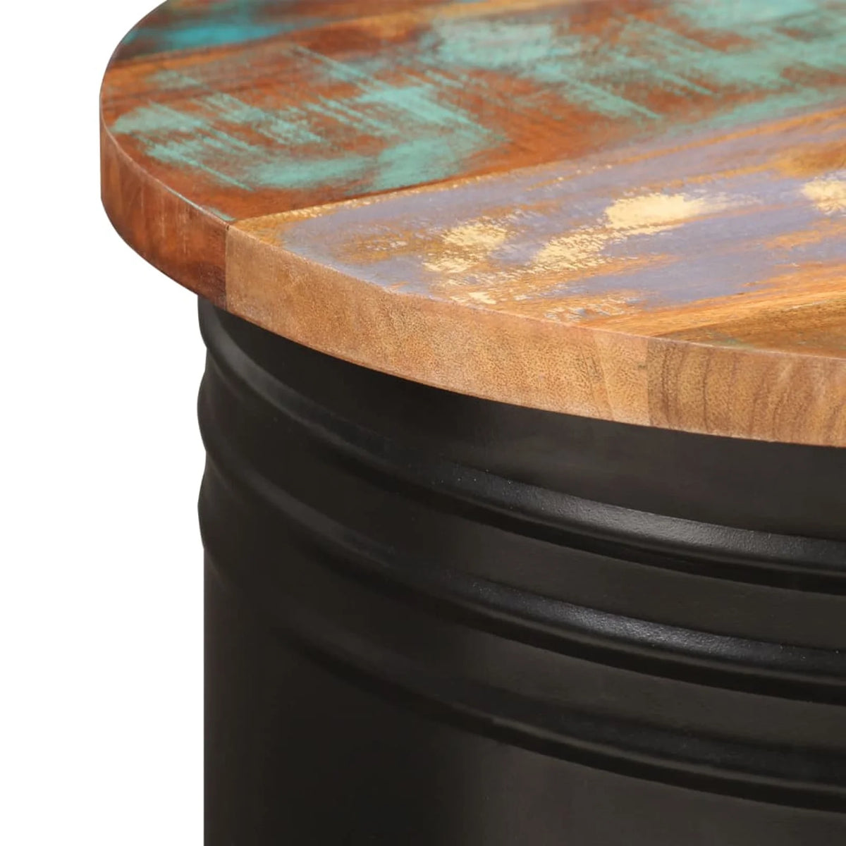 Reclaimed Wood Coffee Table with Storage Compartment Q38258