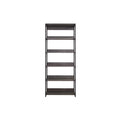 Rustic Gray Wood and Metal Walk-in Closet with 5 Shelves Y59844
