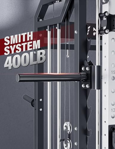 Smith Machines Squat Rack with Cable Crossover Machine Q57323