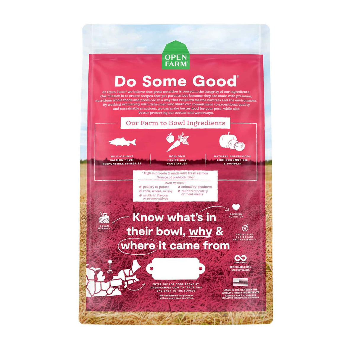 Grain-Free Wild-Caught Salmon Dry Dog Food X6945