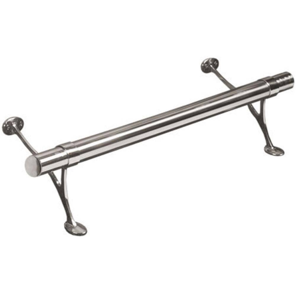 Satin Brushed Solid Stainless Steel Bar Foot Rail Kit B65239