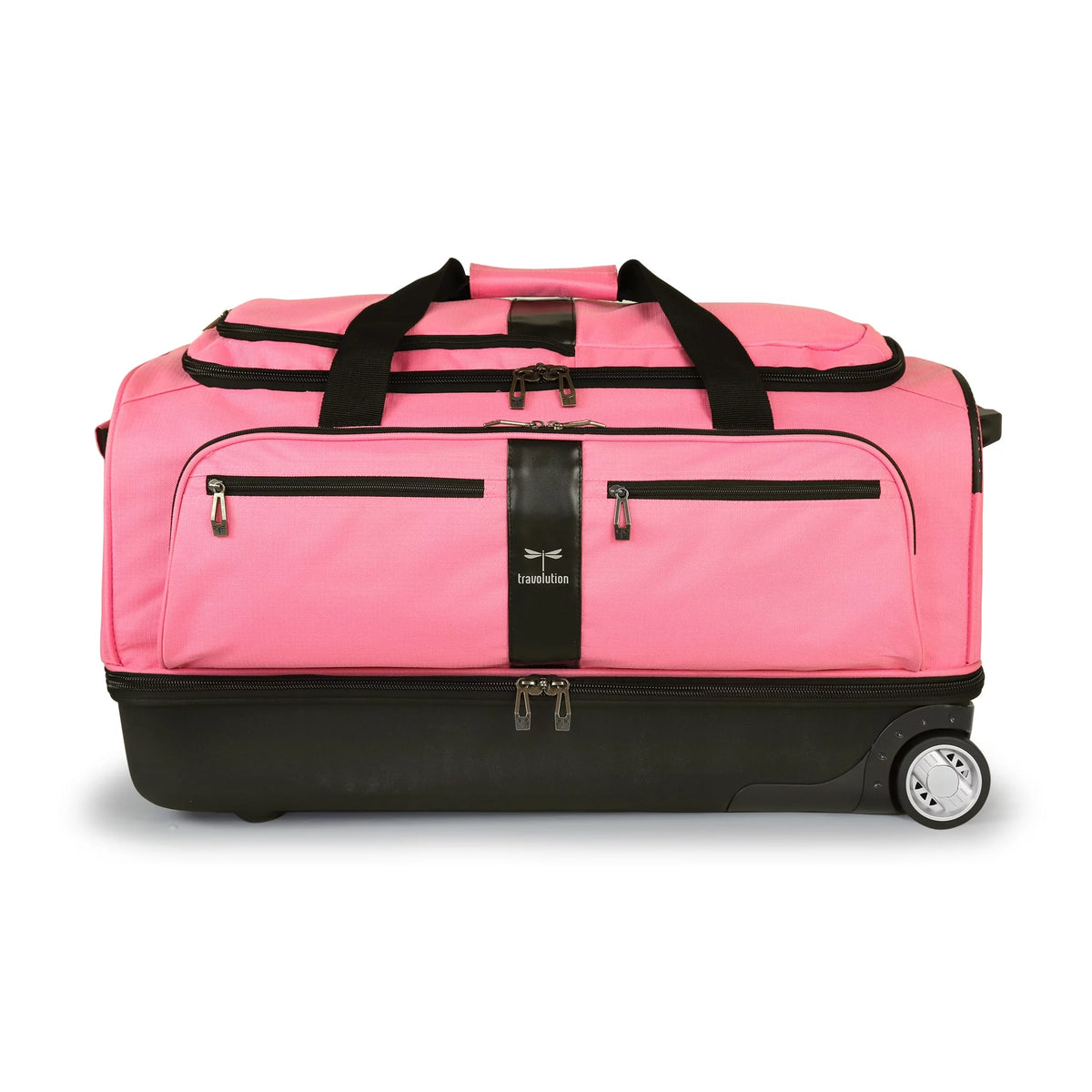Pink/Black 28 inch Collapsible Duffel with Wheels W740710