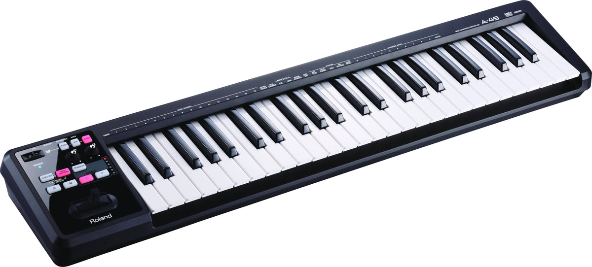 49 Key Black MIDI Keyboard Controller H385890