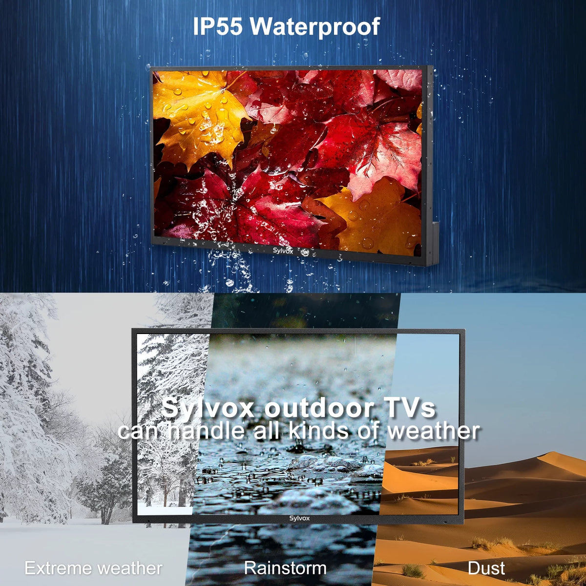 55 inch 2000 Nits 4K UHD IP55 Waterproof Outdoor TV Y535060