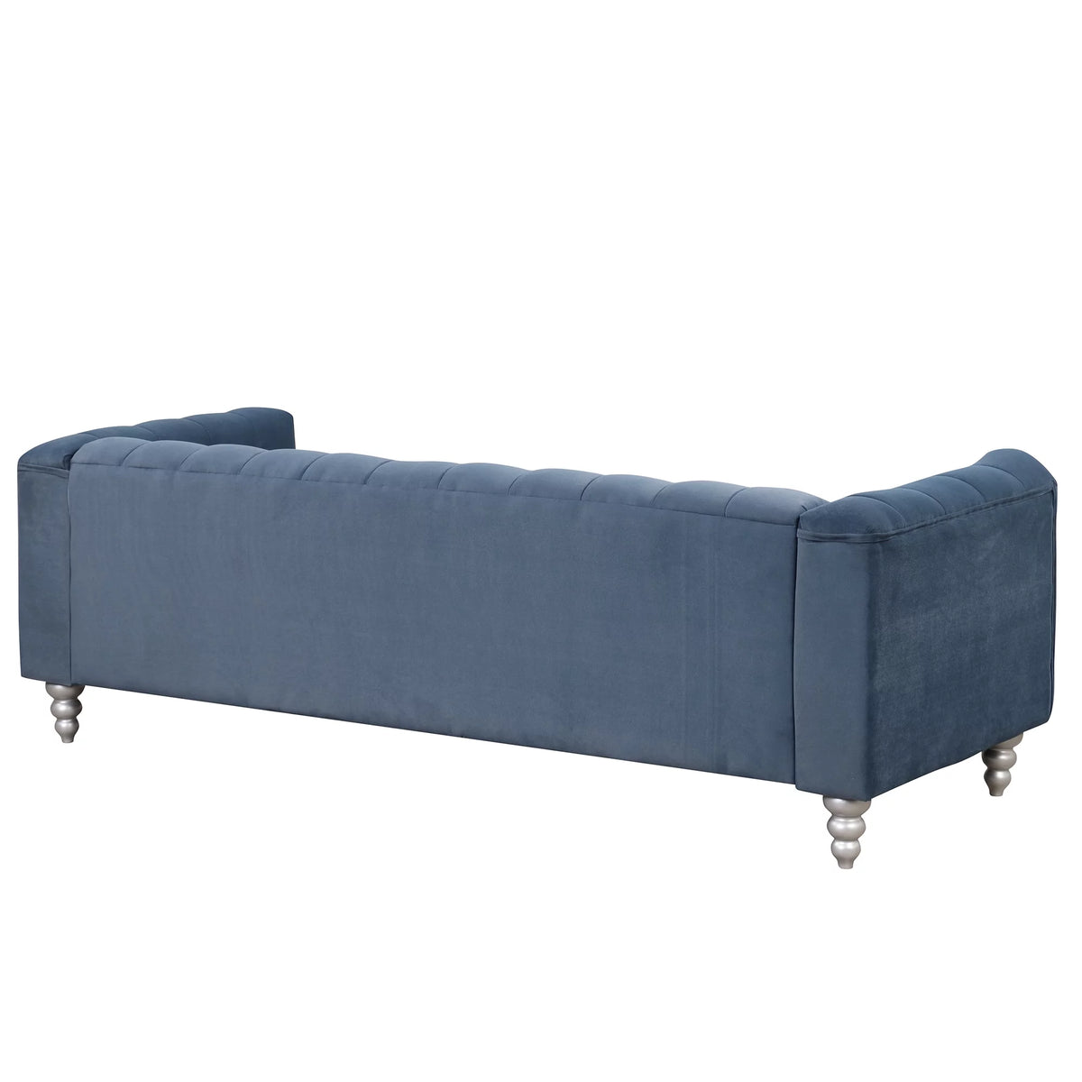 90" Blue Tufted 3 Seater Sofa I86602