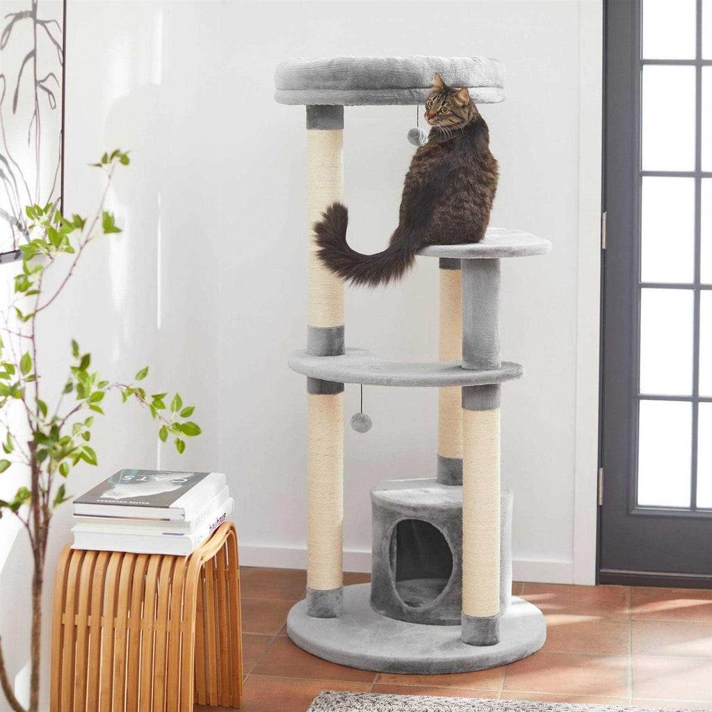 59.5-in Heavy Duty Faux Fur Cat Tree Condo H921251