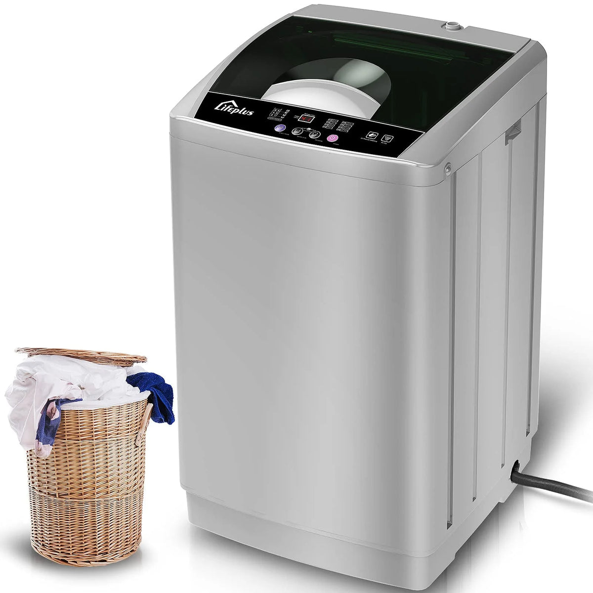 Portable Full-Automatic 1.8 Cu. ft. Top Load Laundry Washer Y847