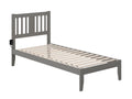 Twin Extra Long Bed with USB Charger in Grey G478882