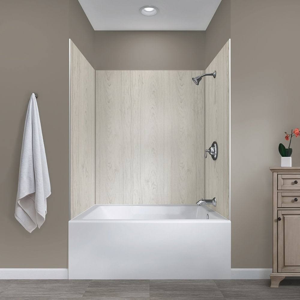 Five Panel Alcove Shower - Carrara White S311499