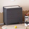 White 3 Drawer Changing Table with Removable Pad Q308022