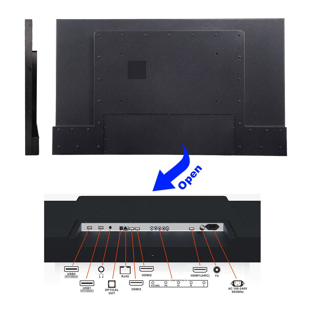 55 inch 2000 Nits 4K UHD IP55 Waterproof Outdoor TV Y535060