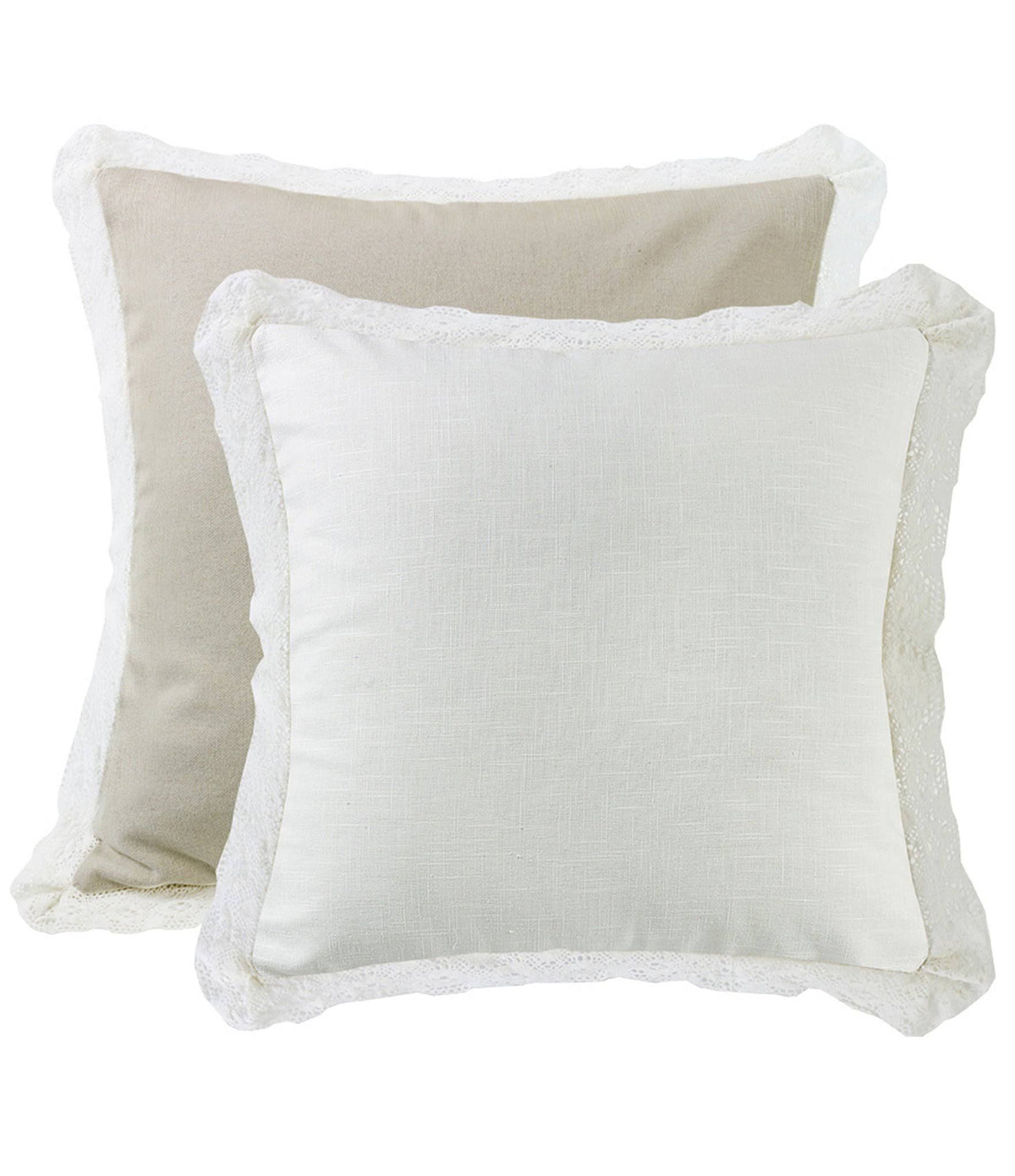 Lace Trim Double Sided Euro Sham S557564