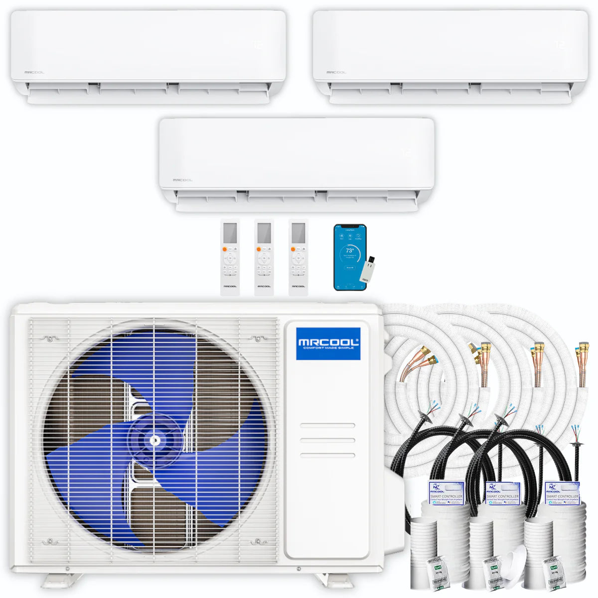 33,000 BTU 3 Zone Ductless Air Conditioner and Heat Pump D56044