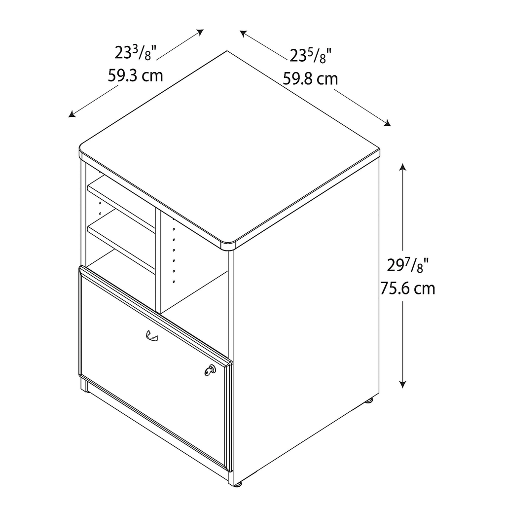 Beech Storage File Cabinet W534535