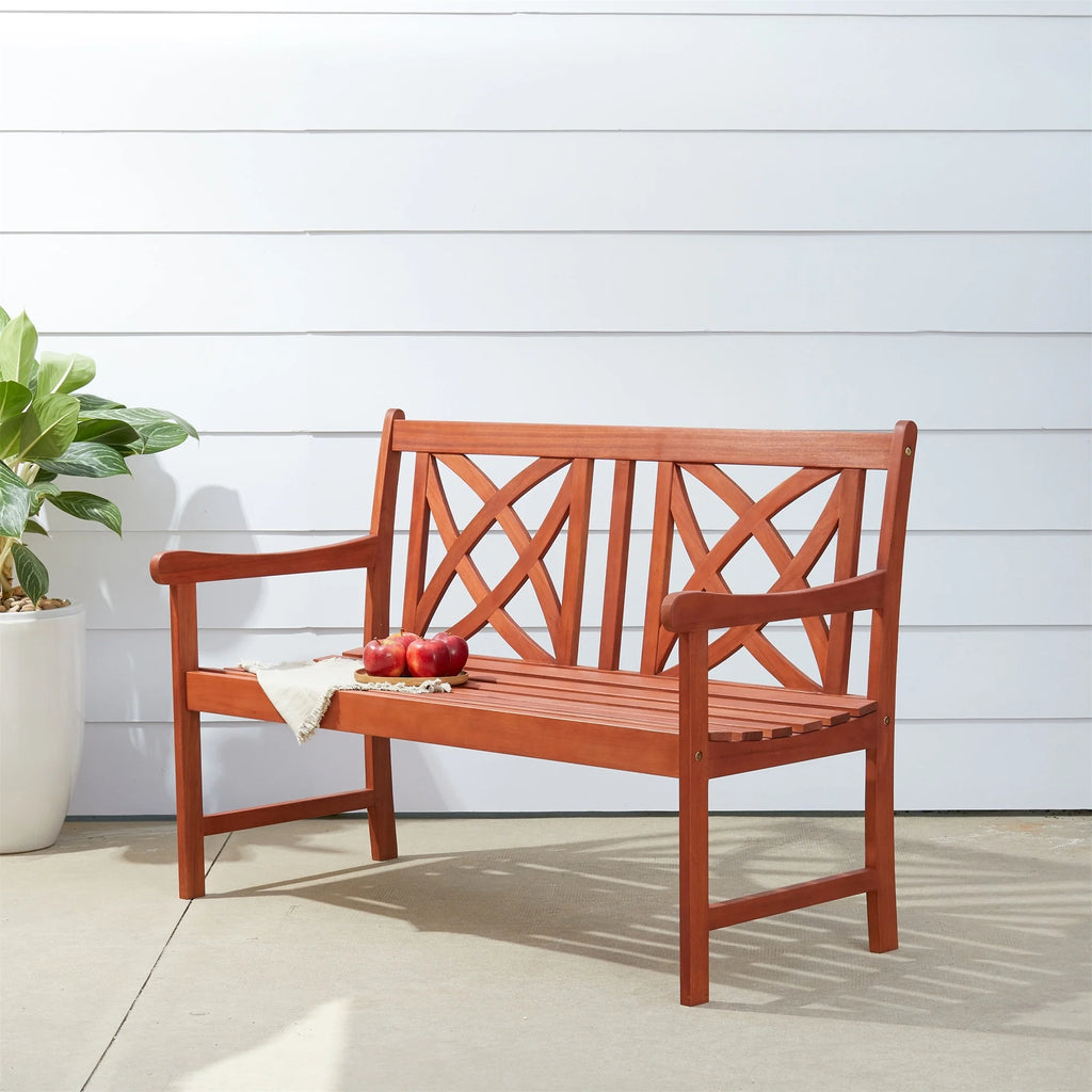 Outdoor Patio Wood Garden Bench N699395