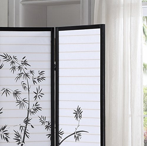 Black 3-Panel Shoji Room Divider Screen O491