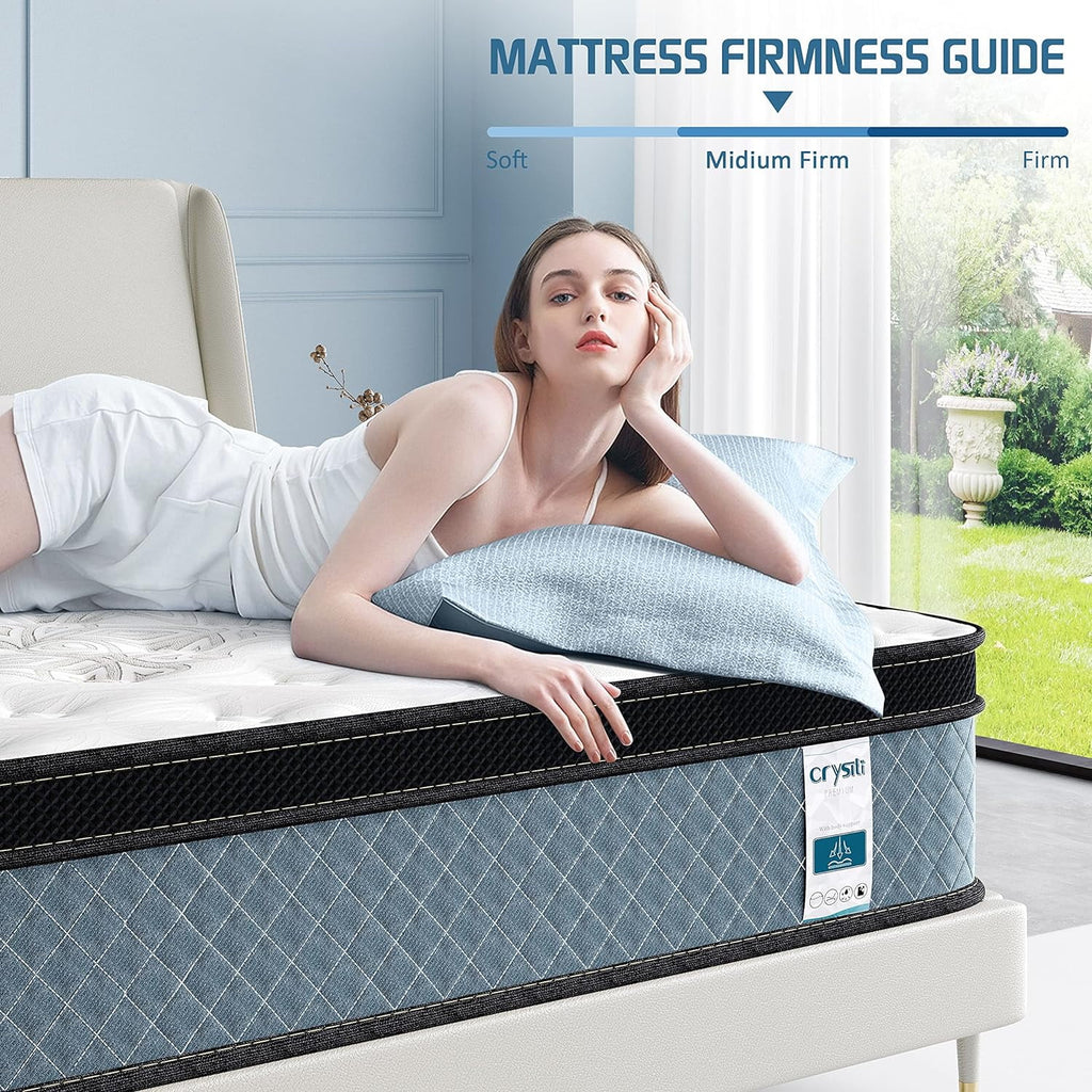 Queen Size Memory Foam Innerspring Hybrid Mattress H847