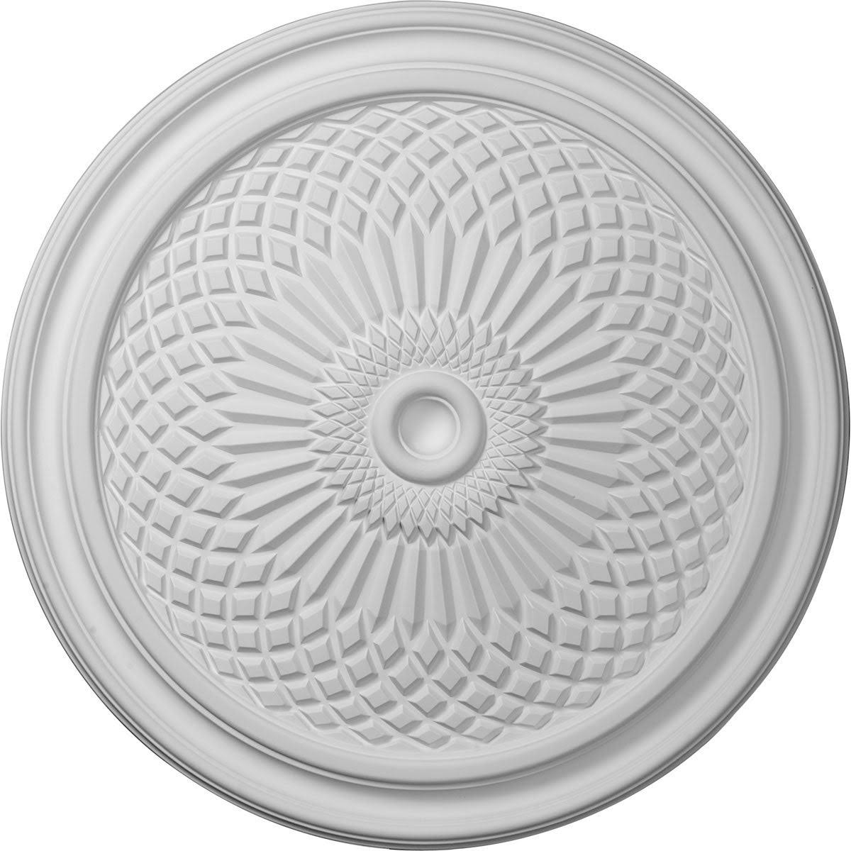 22x22OD x 1 3/4x22P Ceiling Medallion, Hand-Painted Brass U8868