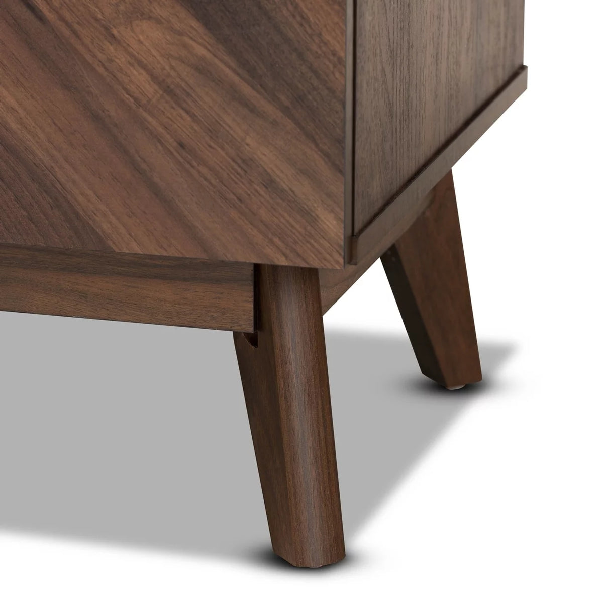 Walnut Brown Wood 5-Drawer Storage Chest D283632