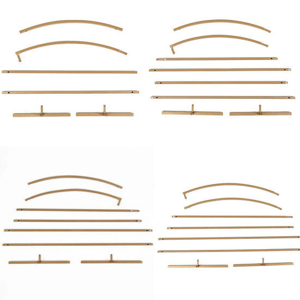 Gold Metal Half Moon Arch Backdrop Stand Set Of 4 E9761