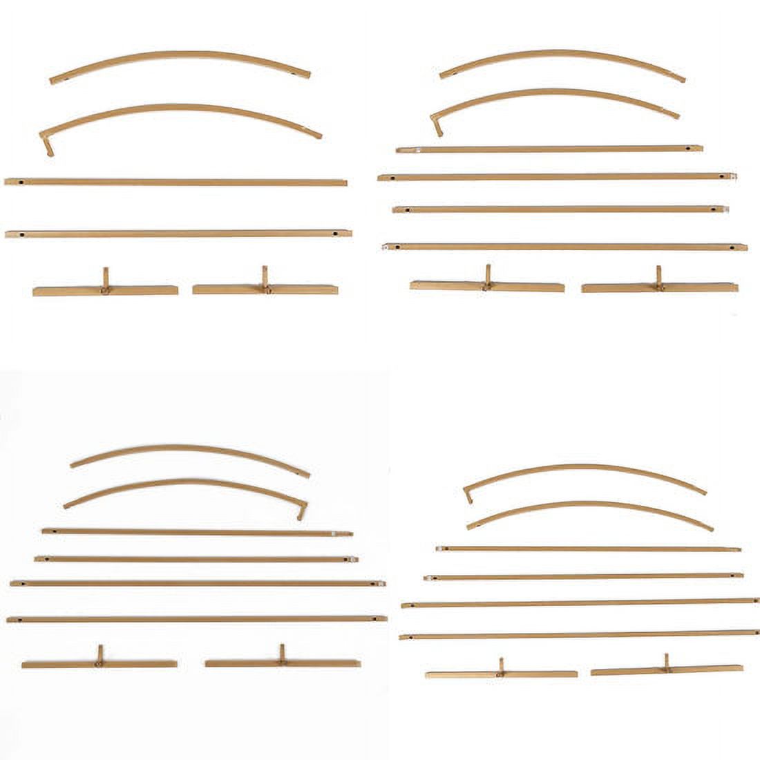 Gold Metal Half Moon Arch Backdrop Stand Set Of 4 E9761