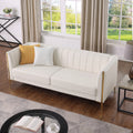 3 Seater PU Leather Sofa with 2 Pillows W833