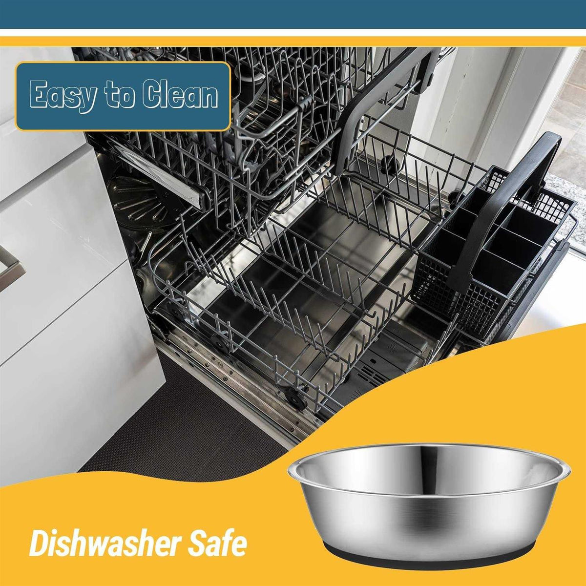 Stainless Steel Anti-Slip Dog Bowls B20069